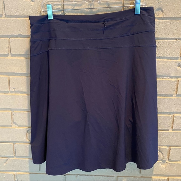 Athleta All Day Athletic Tennis Golf Athletic Skort size 12 Tall Navy Zip Pocket - Picture 6 of 12